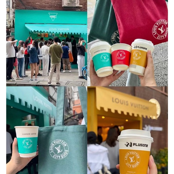 Louis Vuitton Tote Bag Red RARE Shanghai City Book Store Pop Up - Picture 5 of 11